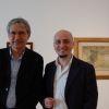 Orhan Pamuk al Museo Morandi di Bologna con il direttore Gianfranco Maraniello